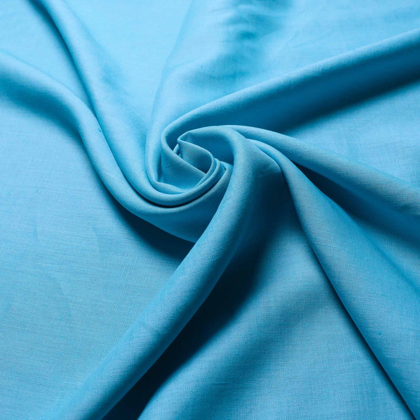 Pastel teal viscose cotton fabric for dressmaking