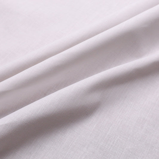 plain white dressmaking cotton fabric