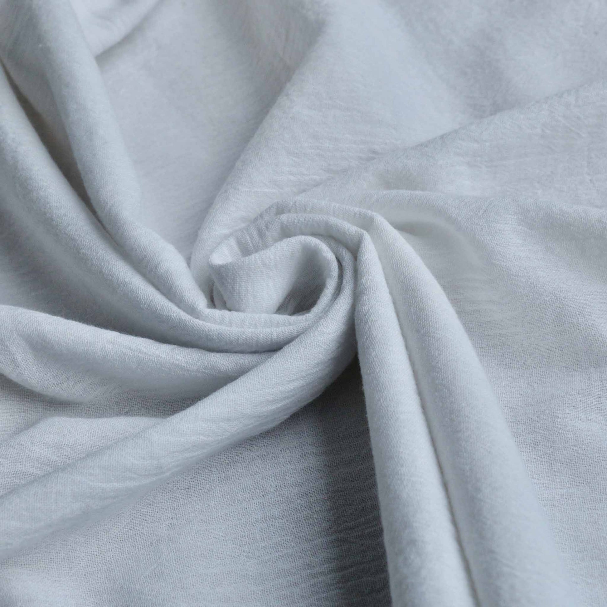 white cotton gauze dressmaking fabric