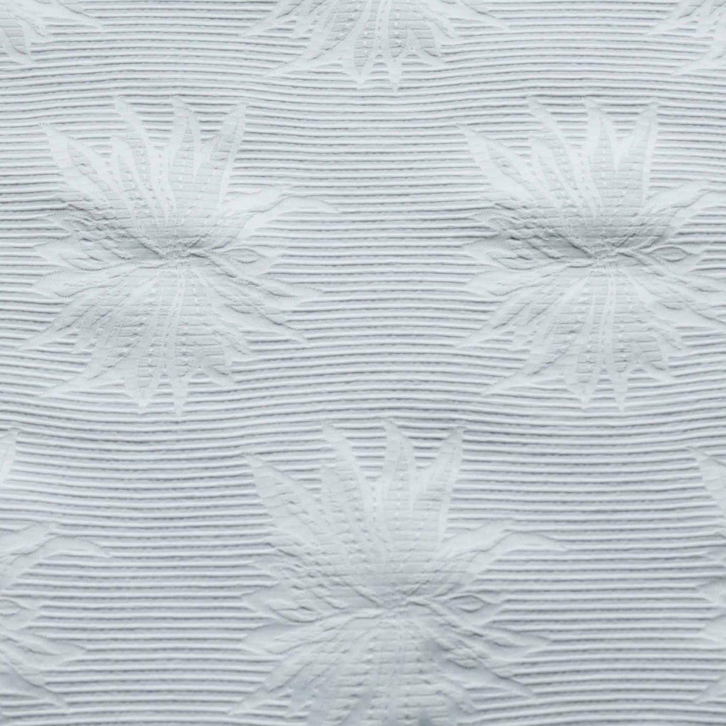 white double sided jacquard design floral and stripe upholstery fabric