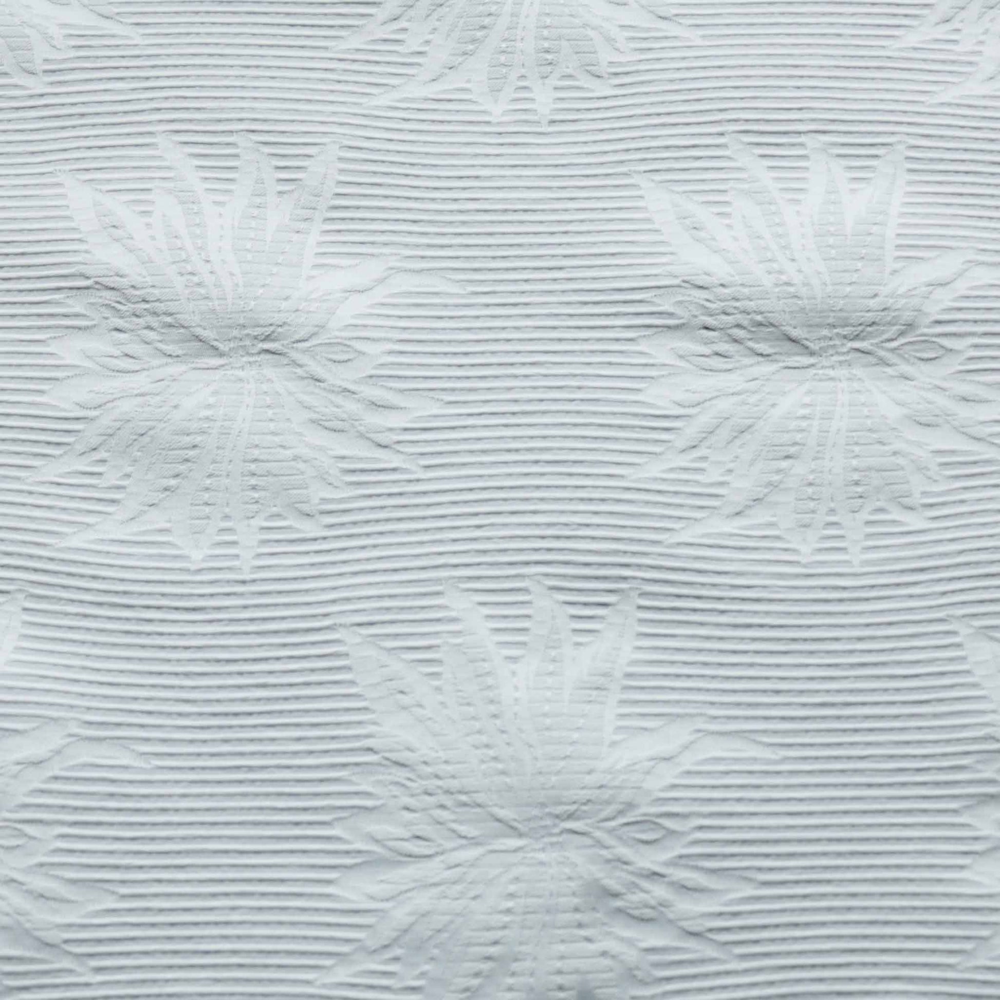 white double sided jacquard design floral and stripe upholstery fabric