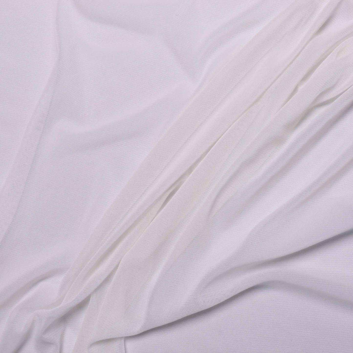 plain white netting fabric for dressmaking with stretch