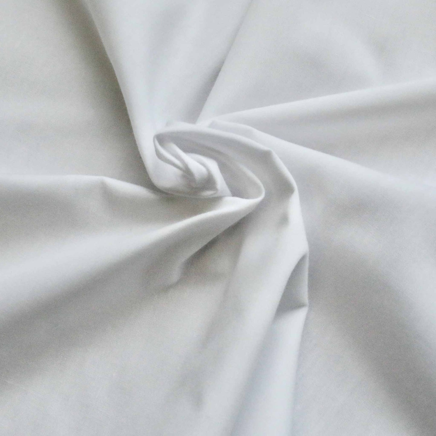 white polycotton fabric for crafts and dressmaking