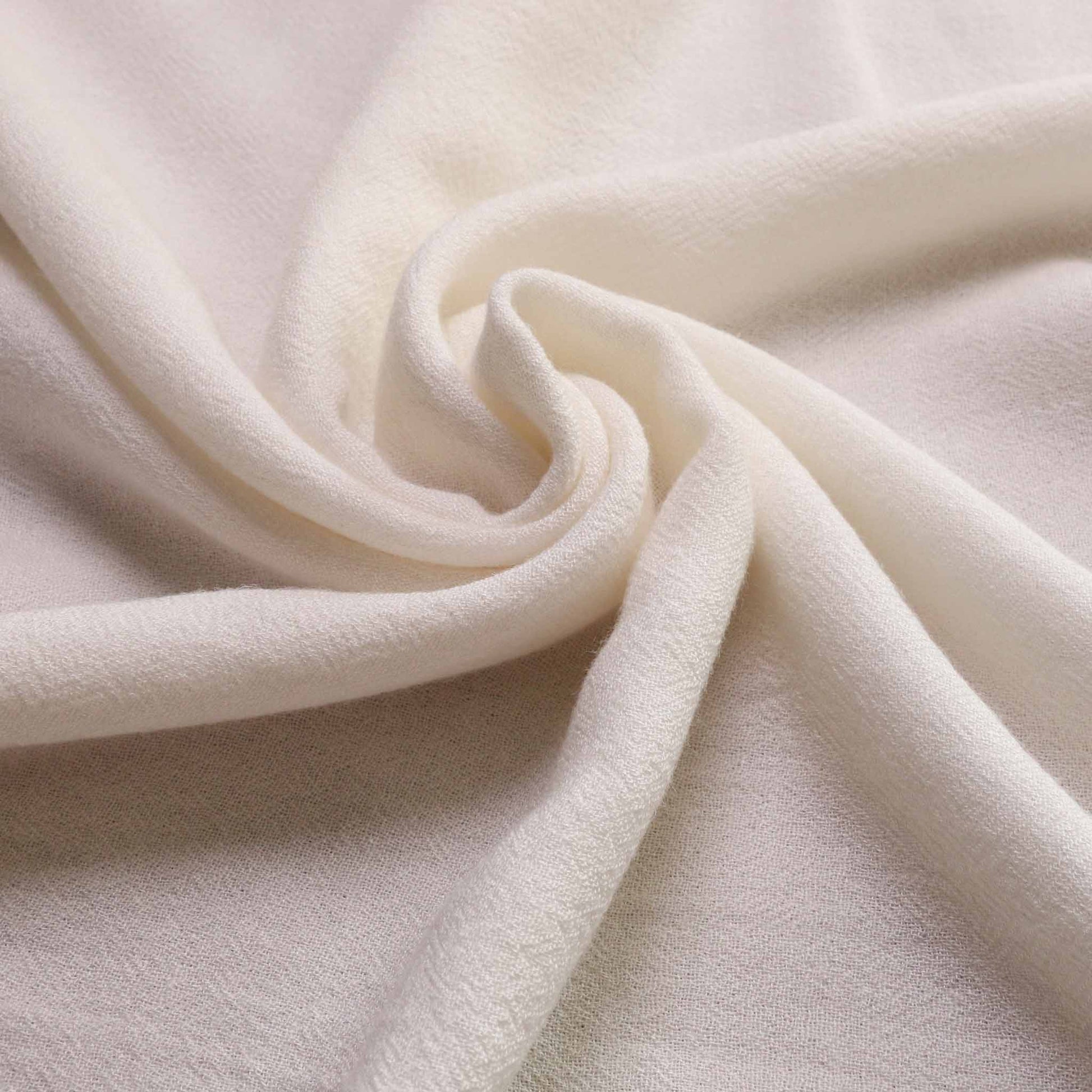 plain off white wool viscose cheesecloth fabric for dressmaking